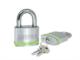 Chrome-plated padlock
